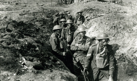Ww1 Soldiers Trenches Gas Masks Glossy Poster Picture Photo Print Banner Conversationprints