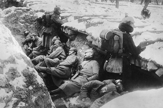 Ww1 Wwi Trenches Rifle Snow Glossy Poster Picture Photo Print Banner Conversationprints
