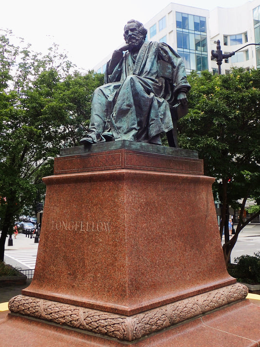 Henry Wadsworth Longfellow Statue Glossy Poster Picture Photo Print Banner  Conversationprints