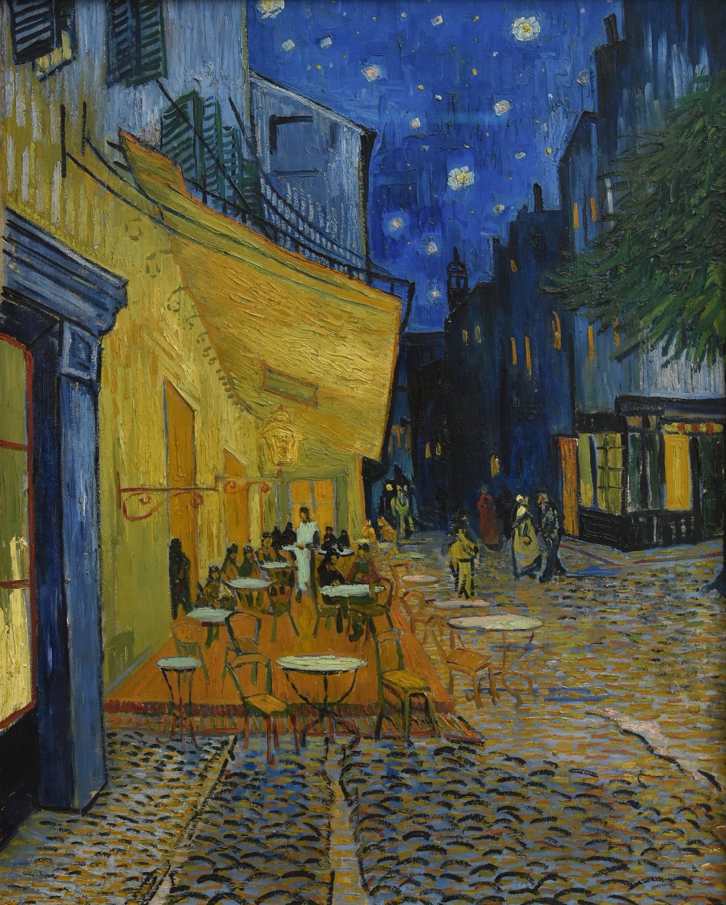 Van Gogh Cafã‰ Terrace At Night Glossy Poster Picture Photo Print Banner  Conversationprints