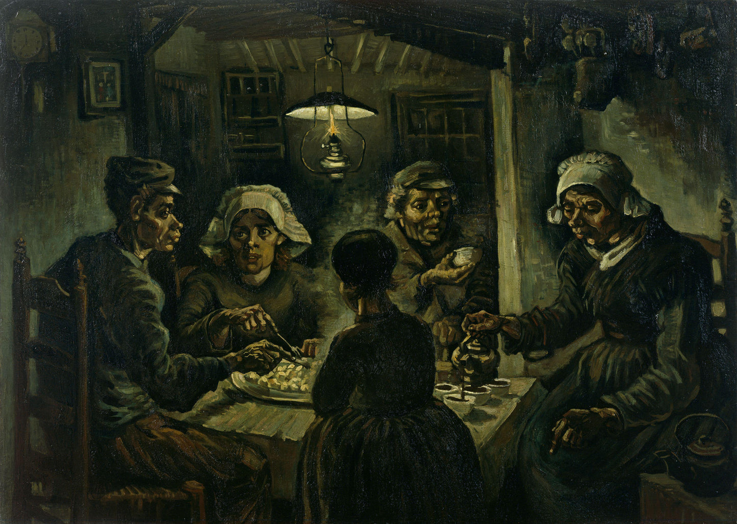 Van Gogh The Potato Eaters Glossy Poster Picture Photo Print Banner  Conversationprints
