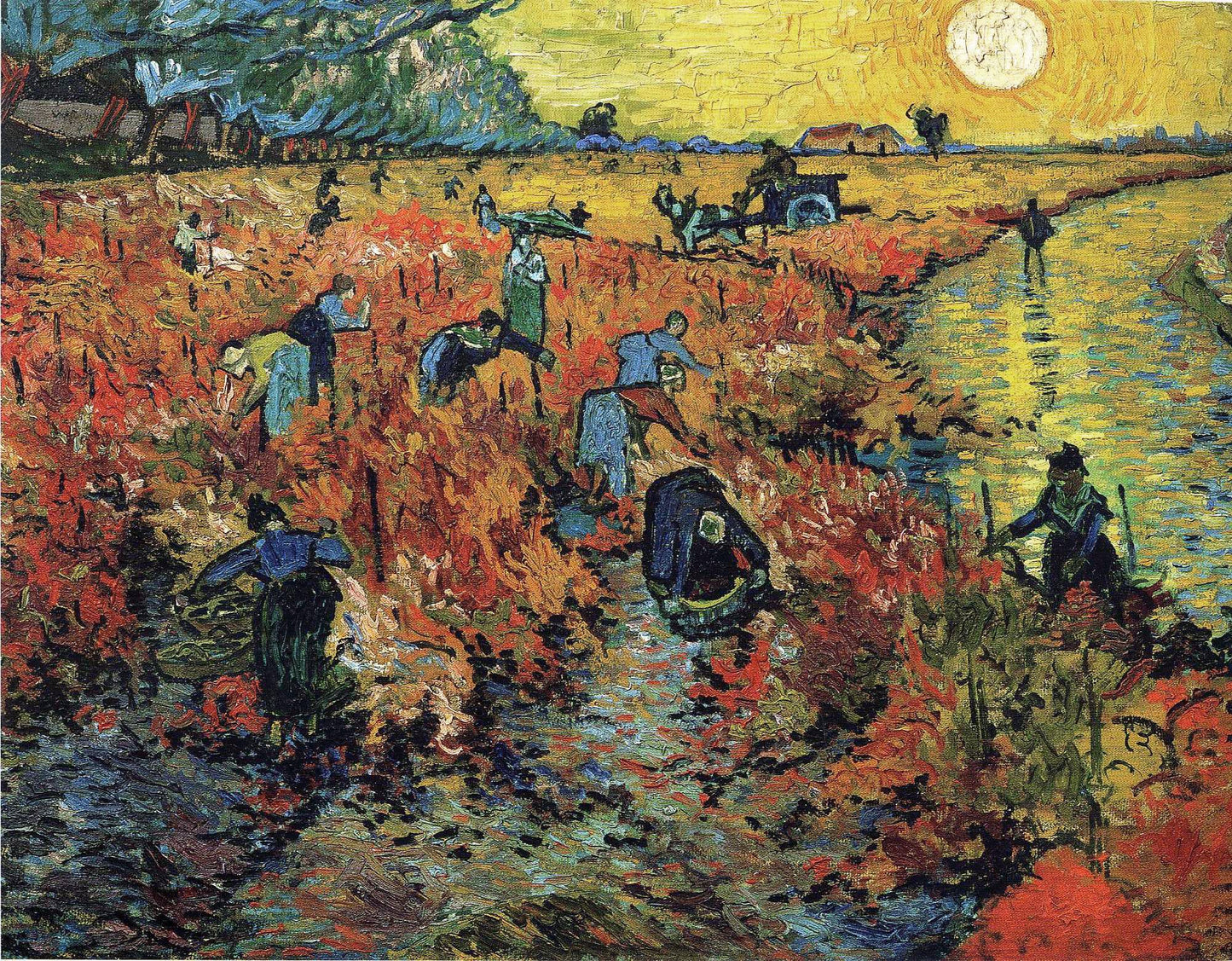 Van Gogh The Red Vineyard Glossy Poster Picture Photo Print Banner  Conversationprints