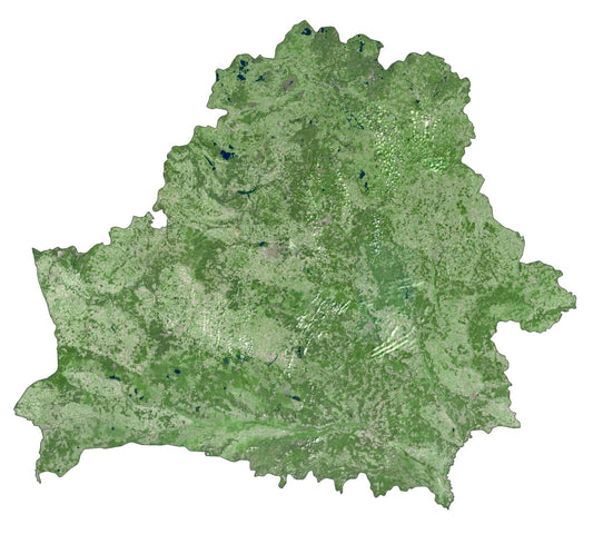 Belarus Satellite Map Glossy Poster Picture Photo Print Banner  Conversationprints