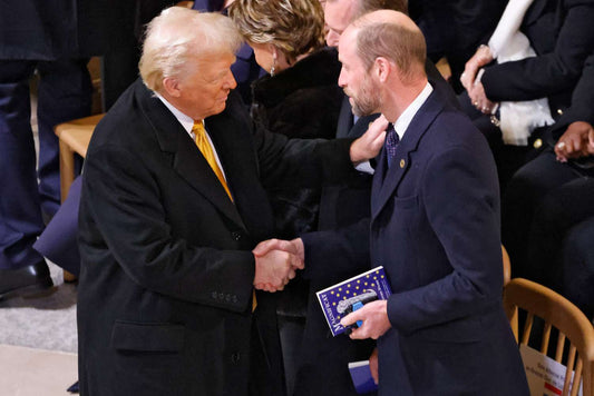 Trump Prince William Meeting Glossy Poster Picture Photo Print Banner  Conversationprints