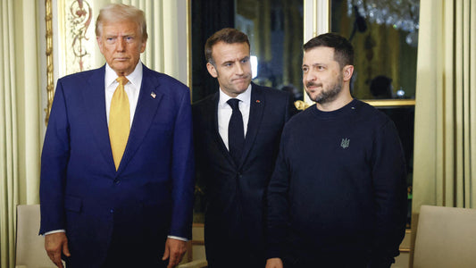 Trump Zelensky Macron Notre Dame Glossy Poster Picture Photo Print Banner  Conversationprints