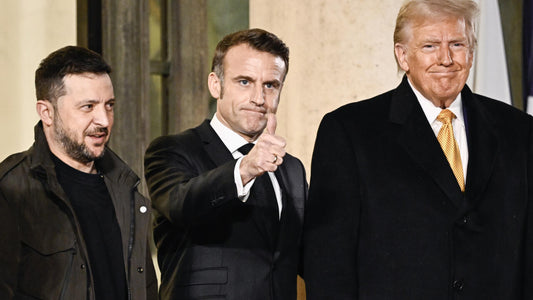 Trump Zelensky Macron France Glossy Poster Picture Photo Print Banner  Conversationprints