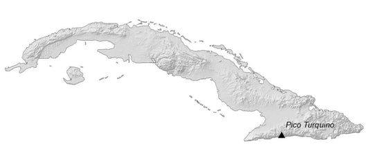 Cuba Elevation Map GLOSSY POSTER PICTURE PHOTO PRINT BANNER  CONVERSATIONPRINTS