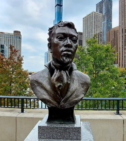 Jean Baptiste Point Du Sable Statue Poster Picture Photo Print Banner  Conversationprints