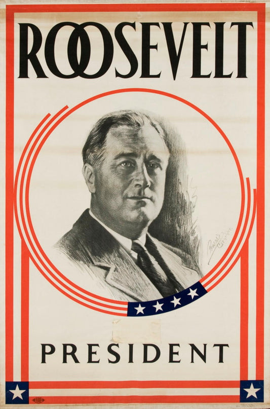Roosevelt For President Poster Fdr 1930 Poster Picture Photo Print Banner  Conversationprints