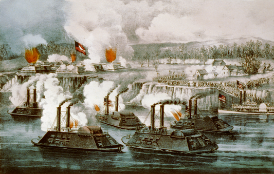 Battle Of Fort Hindman Civil War Glossy Poster Picture Photo Print Banner  Conversationprints