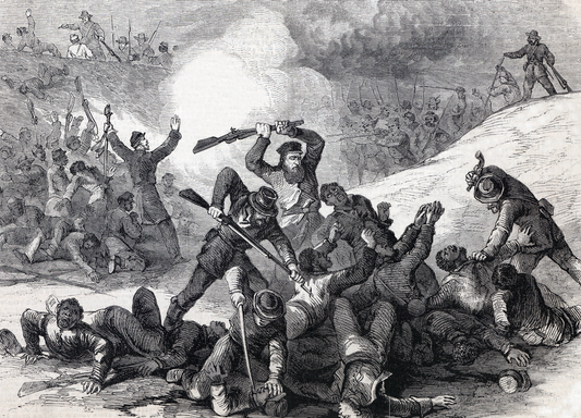 Battle Of Fort Pillow Civil War Glossy Poster Picture Photo Print Banner  Conversationprints