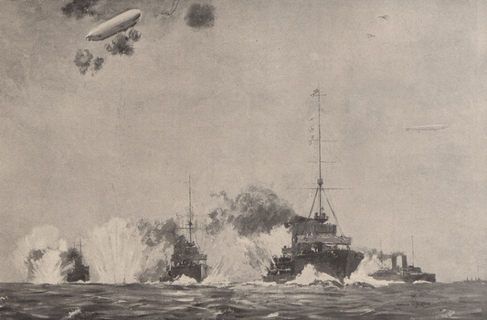 Raid On Cuxhaven Ww1 Wwi Ship Glossy Poster Picture Photo Print Banner  Conversationprints