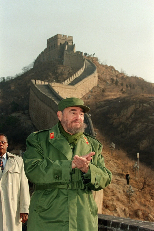 Fidel Castro Beijing China 1995 Glossy Poster Picture Photo Print Banner  Conversationprints