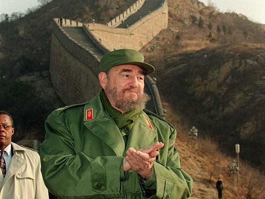 Fidel Castro Beijing Wall China Glossy Poster Picture Photo Print Banner  Conversationprints