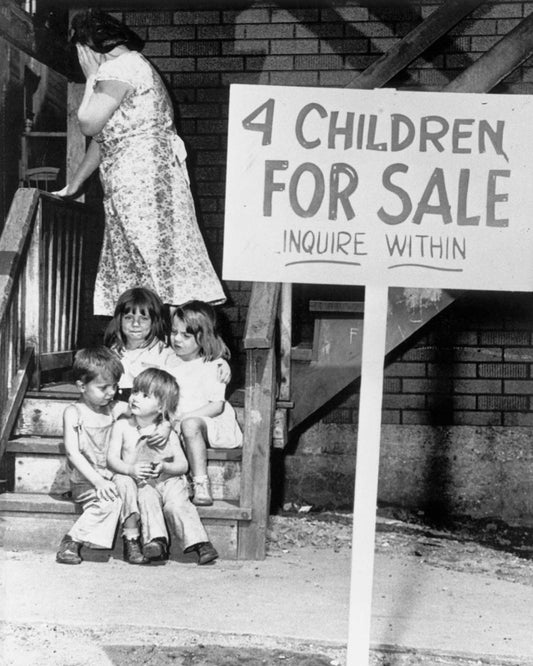 4 Chrildren For Sale  Sign Chicago Poster Picture Photo Print Banner  Conversationprints