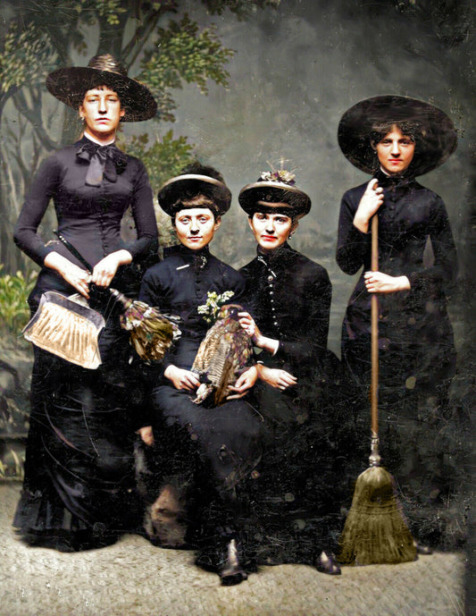 Victorian Witches In 1875 Glossy Poster Picture Photo Print Banner  Conversationprints
