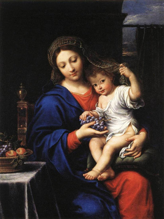 Virgin Of The Grapes Mignard Glossy Poster Picture Photo Print Banner  Conversationprints