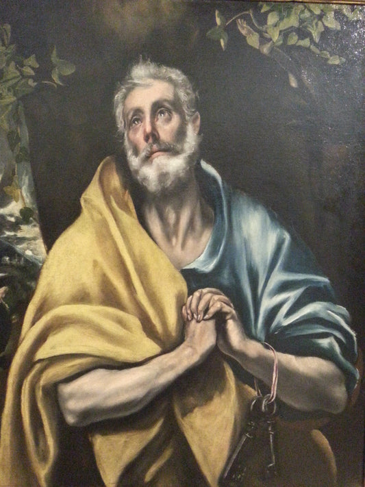The Tears Of St. Peter El Greco Glossy Poster Picture Photo Print Banner  Conversationprints