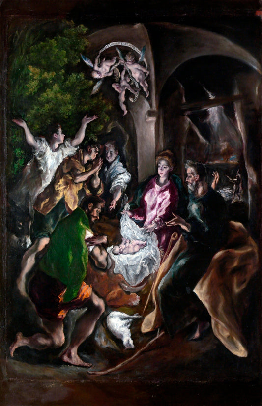 Adoration Of Shepherds El Greco Glossy Poster Picture Photo Print Banner  Conversationprints