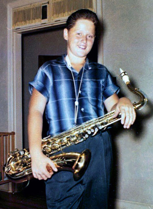 Young Bill Clinton Playing Saxophone Poster Picture Photo Print Banner  Conversationprints