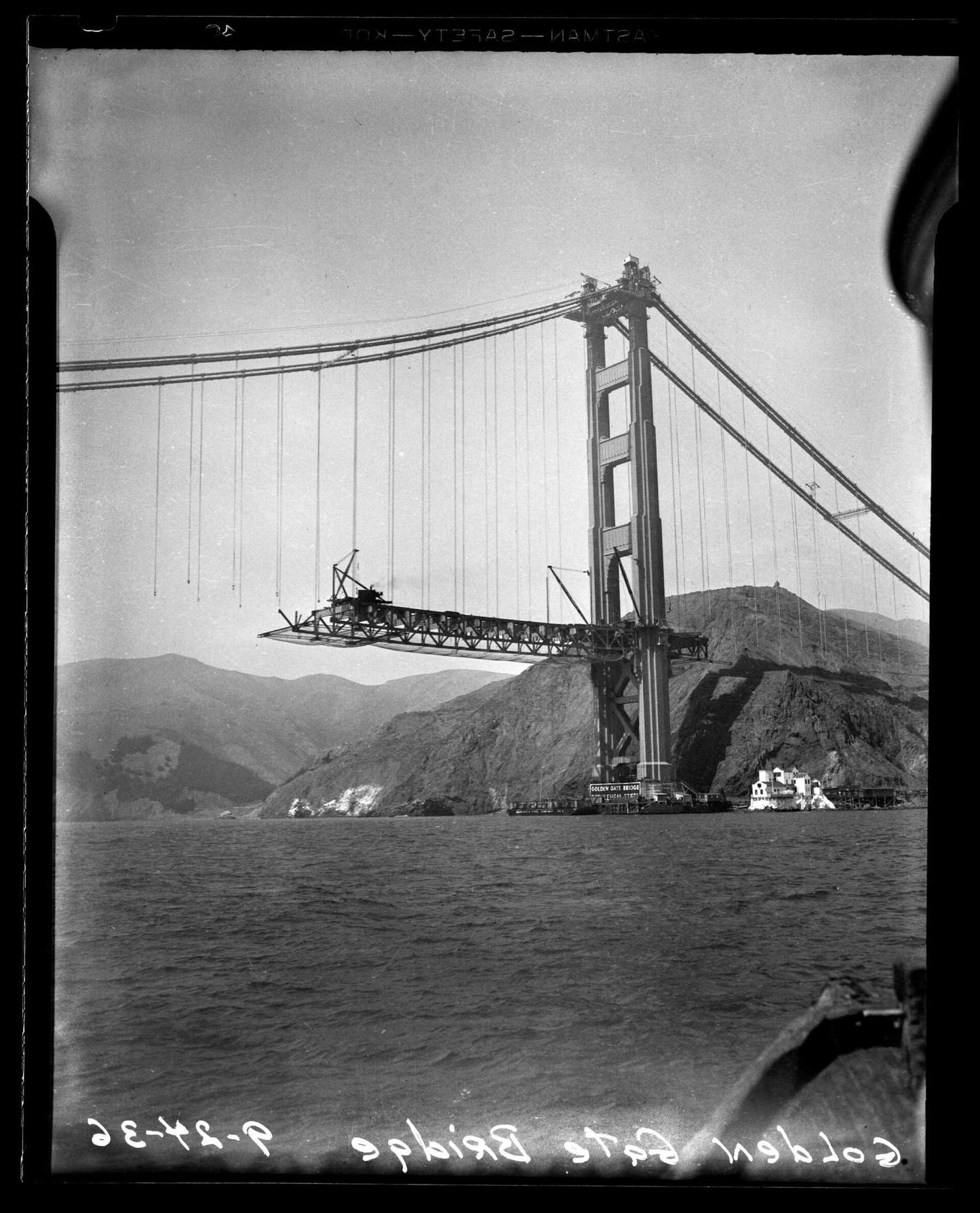 Golden Gate Bridge Construction Ca Poster Picture Photo Print Banner  Conversationprints