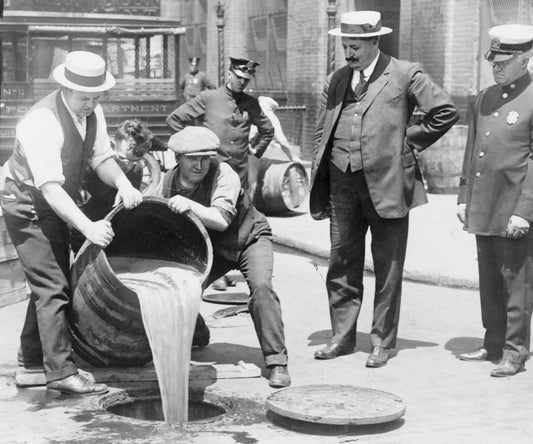 Prohibition Pouring Liquor In Sewer Ny Poster Picture Photo Print Banner  Conversationprints
