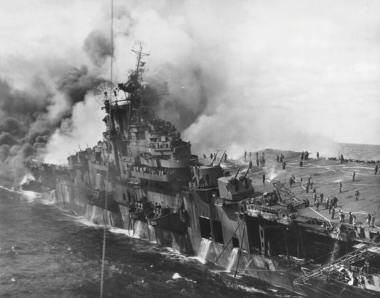 Japanese Air Attack On Kure Glossy Poster Picture Photo Print Banner  Conversationprints