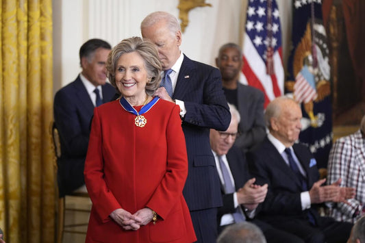 Clinton Biden Us Medal Of Freedom Glossy Poster Picture Photo Print Banner  Conversationprints
