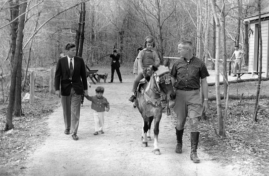 Kennedy Kids Horse Camp Jfk Jr Glossy Poster Picture Photo Print Banner  Conversationprints