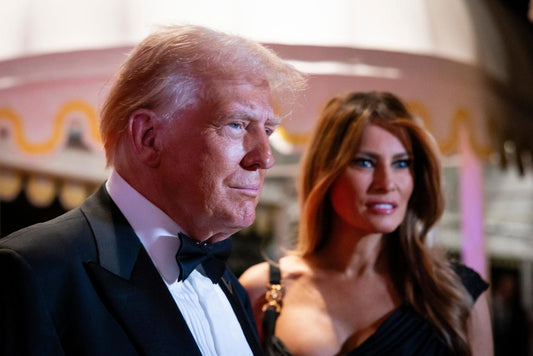 Trump Melania New Years Nye 2024 Glossy Poster Picture Photo Print Banner  Conversationprints