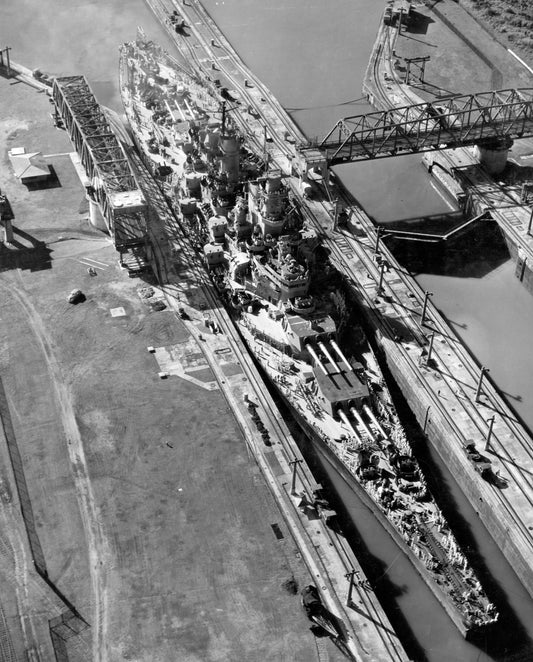 Uss Missouri Panama Canal Glossy Poster Picture Photo Print Banner  Conversationprints