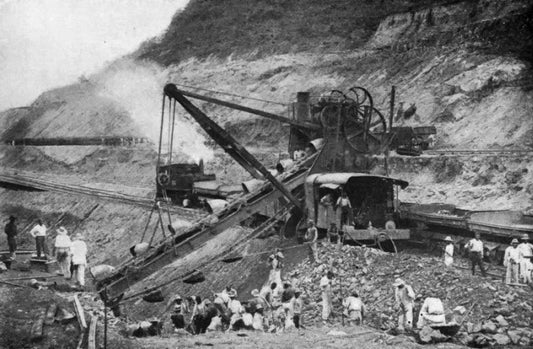 Panama Canal Construction Glossy Poster Picture Photo Print Banner  Conversationprints