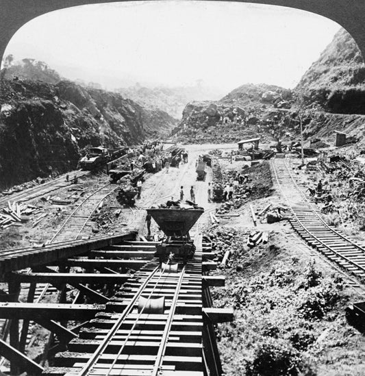 Panama Canal Construction 1914 Glossy Poster Picture Photo Print Banner  Conversationprints