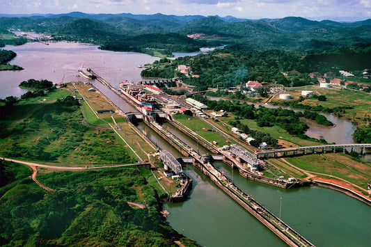 Tugboat Locks Panama Canal Glossy Poster Picture Photo Print Banner  Conversationprints