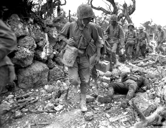 Battle Of Okinawa Marines Ww2 Glossy Poster Picture Photo Print Banner  Conversationprints