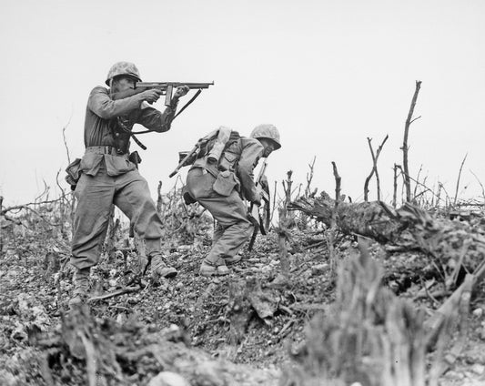 Battle Of Okinawa Soldier Shooting Ww2 Poster Picture Photo Print Banner  Conversationprints