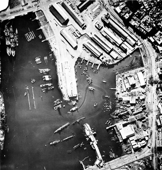 Naval Battle Of Casablanca Aerial Glossy Poster Picture Photo Print Banner  Conversationprints
