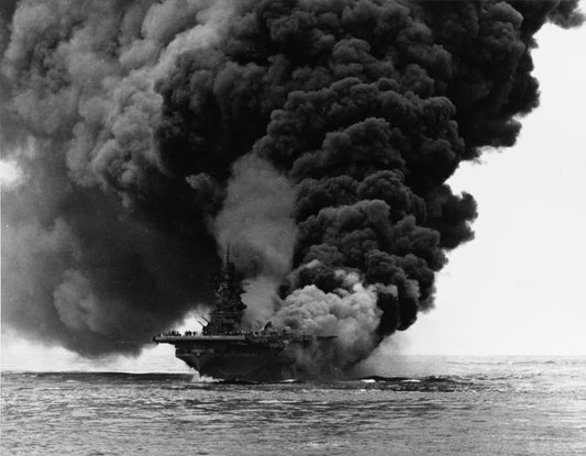 Operation Kikusui Uss Bunker Hill Fire Poster Picture Photo Print Banner  Conversationprints