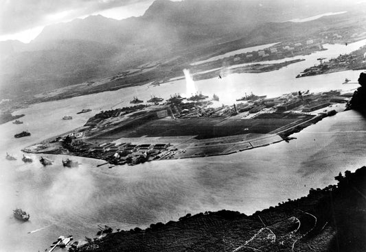 Attack On Pearl Harbor Japan Aerial View Poster Picture Photo Print Banner  Conversationprints