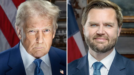 Donald Trump Jd Vance Official 2025 Combined Portraits (1 Image) Glossy Poster Picture Photo Print Conversationprints
