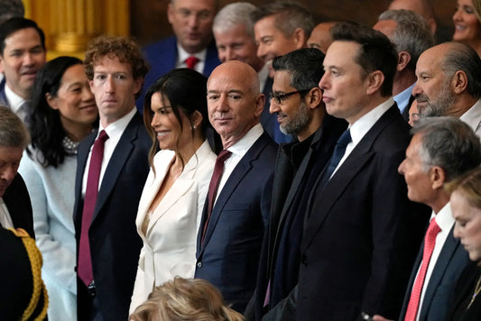 Trump 2025 Inauguration Musk Jeff Bezos Poster Picture Photo Print Banner  Conversationprints