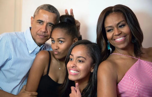 Obama Family Candid Sasha Malia Glossy Poster Picture Photo Print Banner  Conversationprints