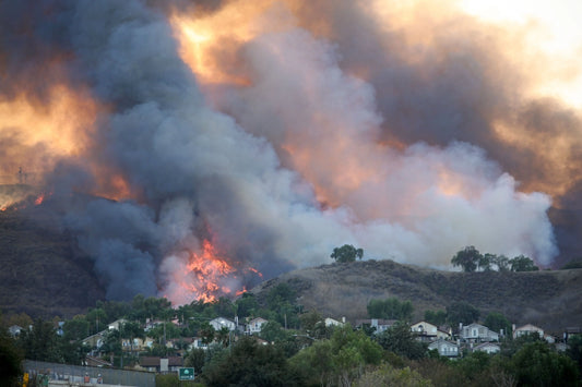 California Wildfires 2025 Smoke Aerial Poster Picture Photo Print Banner  Conversationprints