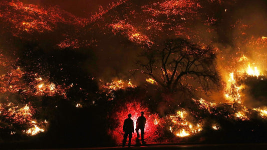 California Wildfires 2025 Red Blaze Poster Picture Photo Print Banner  Conversationprints