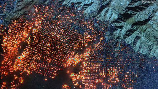 California Wildfires 2025 Satellite View Poster Picture Photo Print Banner  Conversationprints