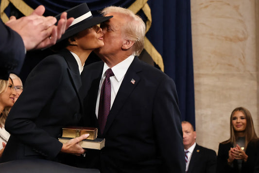 Trump Embracing Melania 2025 Glossy Poster Picture Photo Print Banner  Conversationprints