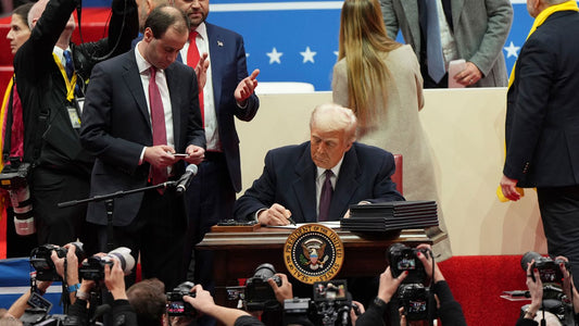 Donald Trump Signs Executive Orders 2025 Poster Picture Photo Print Banner  Conversationprints