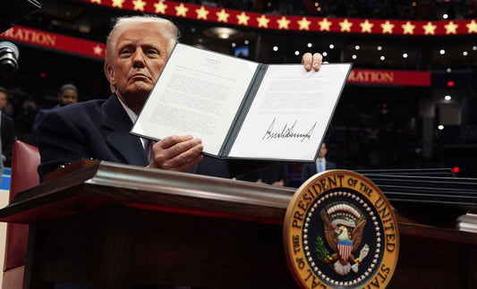 Trump Signs Executive Order 2025 Us Poster Picture Photo Print Banner  Conversationprints