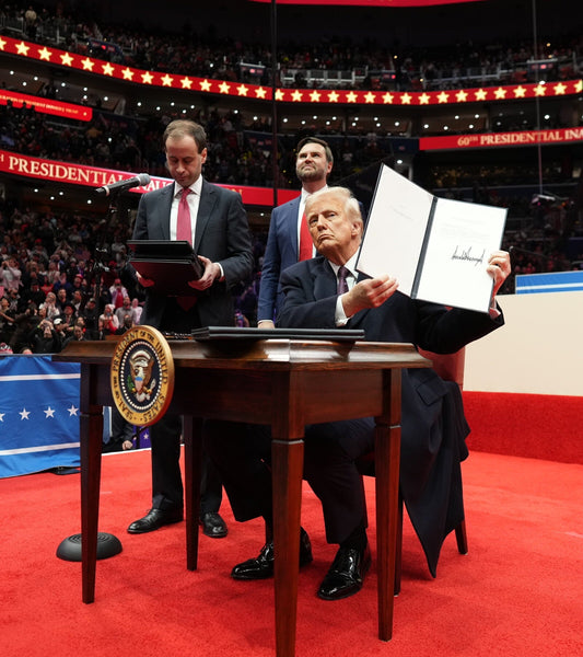 Trump Signs Executive Order 2025 Usa Poster Picture Photo Print Banner  Conversationprints