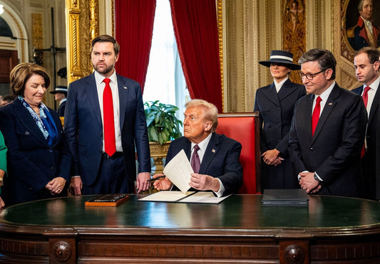 Vance Trump Signs Executive Order 2025 Poster Picture Photo Print Banner  Conversationprints
